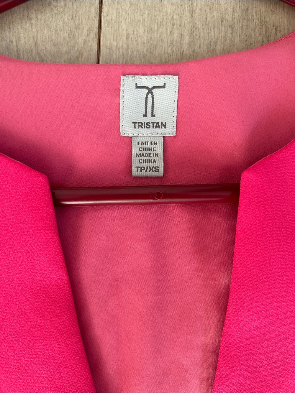 Tristan Hot Pink V-Neck Dress - Picture 4 of 8